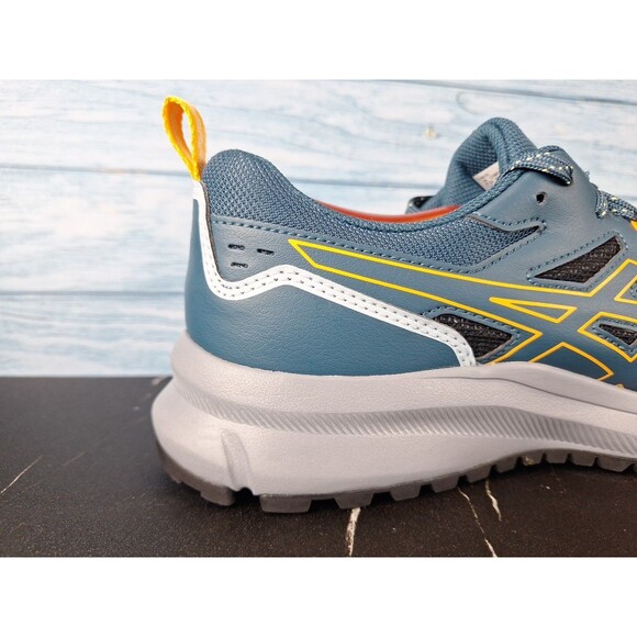 ASICS Men\'s Trail Scout 3 Running Shoes Night Sky Teal Yellow Sz 9 main image 7